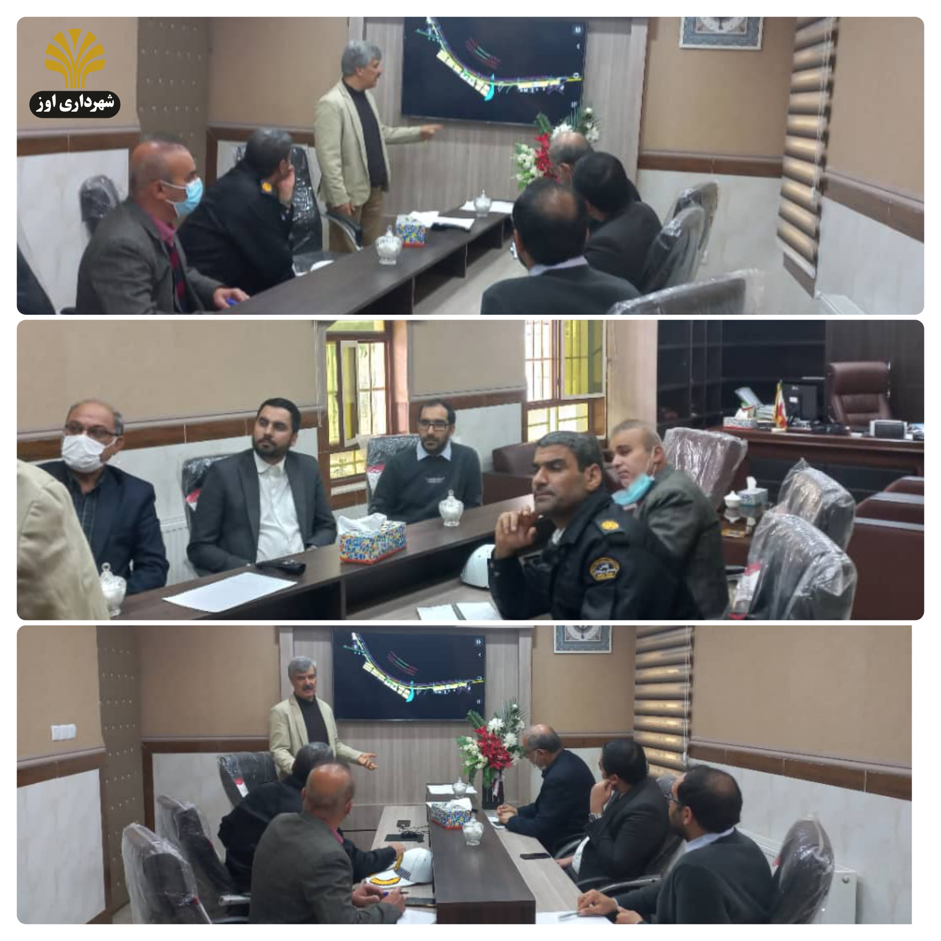 جلسه شورای ترافیک در ساختمان فرمانداری شهرستان اوز تشکیل شد